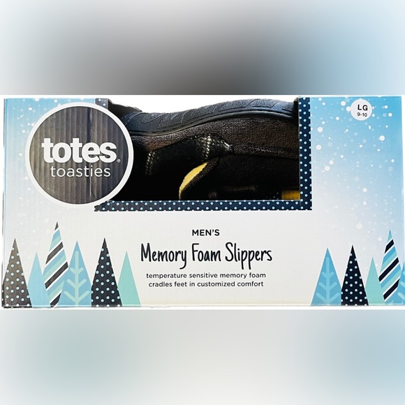 Totes Toasties Men’s Memory Foam Slippers NWT - Picture 7 of 7